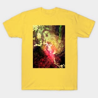 Dawnsing Wood Fox in Watercolor T-Shirt